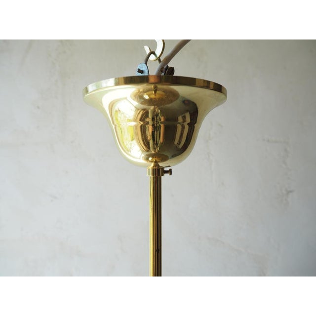Metal Mid-Century Glass Chandelier by Stefan Tabery, 1960s For Sale - Image 7 of 13