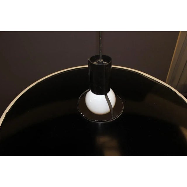 Black & White Sheet Metal Ceiling Lamp from FLOS, 1980s For Sale - Image 6 of 9