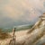 Mid 20th Century Mid-Century Coastal Dune Seascape Oil Painting in Substantial Wood Frame - Signed Lionel For Sale - Image 5 of 12