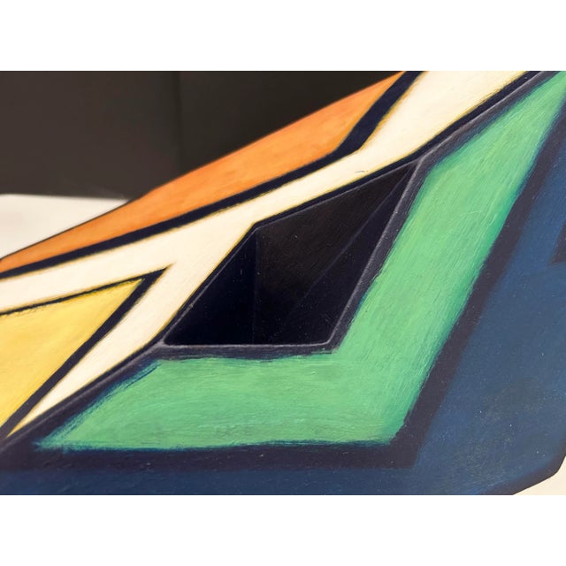 Paint Postmodern Mondrian Inspired Sculpture For Sale - Image 7 of 8