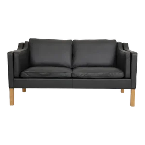 Model 2212 2-Seater Sofa in Leather by Børge Mogensen for Fredericia