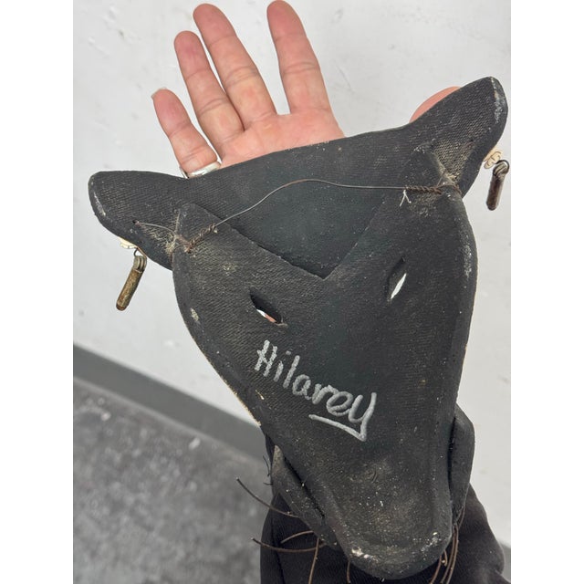 Hilary Handcrafted Clay Animal Wall Mask For Sale - Image 9 of 12