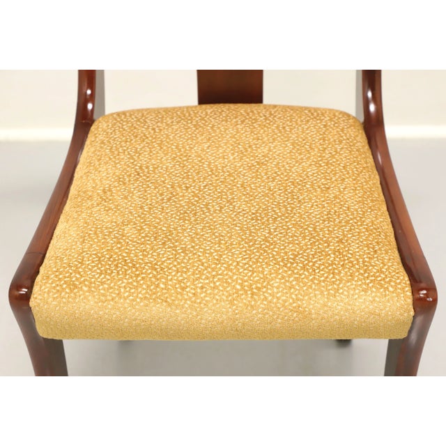 Brown Mid 20th Century Cherry Empire Style Dining Side Chairs - Pair A For Sale - Image 8 of 10