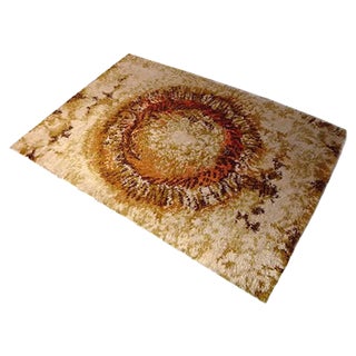 Danish Abstract Modernist OpArt Wool Rug from Ege Rya, 1960s For Sale