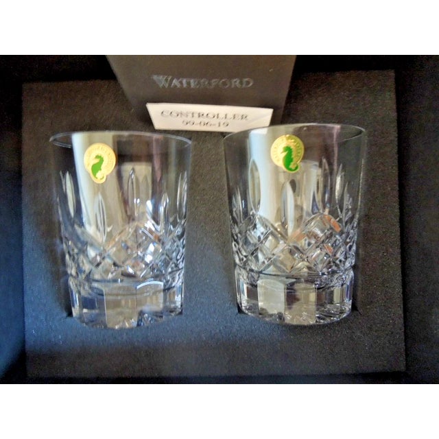 Waterford Lismore Double Old Fashioned DOF Tumbler 4 3/8" 12.5 oz Set of 2 New in original box. Retail $220. The box has...