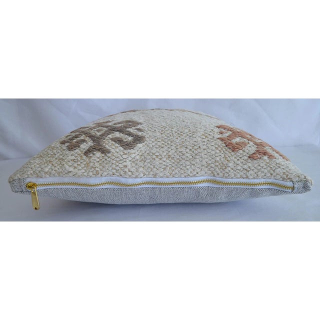 Dimensions: 16" x 16" Material : Hemp on hemp. Made from antique Turkish hemp rug. Back side high quality cotton fabric....