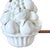 White Vintage Italian White Majolica Trompe-L’œil Fruit Topiary in Two-Piece Urn, 16.5" For Sale - Image 8 of 10