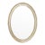 19th Century Silverleaf Continental Oval Mirror For Sale