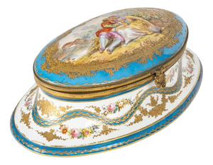 Napoleon III Bronze and Porcelain Box, 19th Century