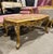 Marble Top Gold Coffee Table French Louis XVI Style Center Table For Sale - Image 4 of 7