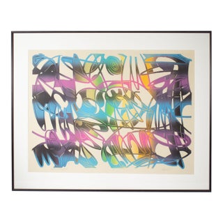 “My Sweet Baby Doll” Abstract Monoprint by Ed Funk For Sale