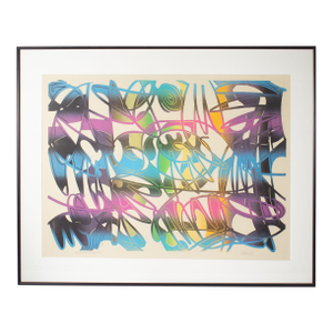 “My Sweet Baby Doll” Abstract Monoprint by Ed Funk