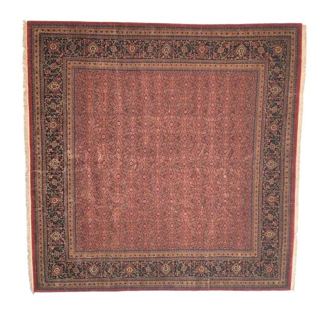 Textile Square Indo Persian Ferahan Rug - 12' X 12'2" For Sale - Image 7 of 7