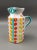 Desimone Italy 1965 Signed MCM Modernist Abstract Hand Painted Studio Art Pottery Pitcher Jug. Measures approximately 6...