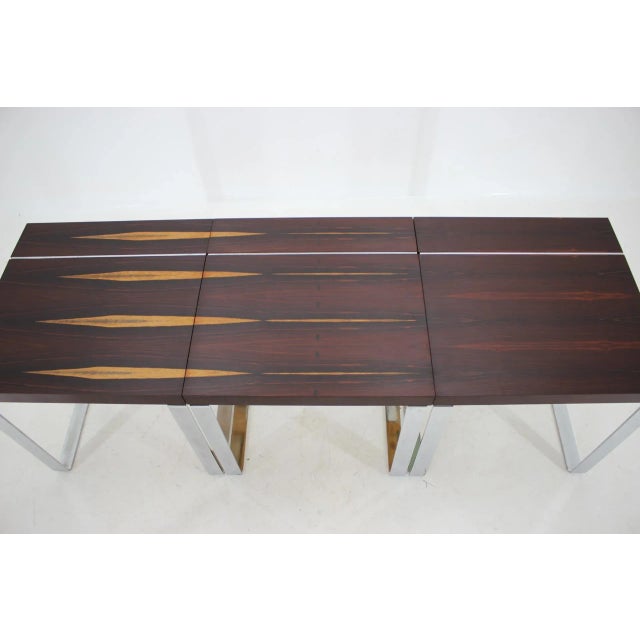 Vintage Rosewood Dining Table by Ladislav Vrátník, 1970s For Sale - Image 6 of 13