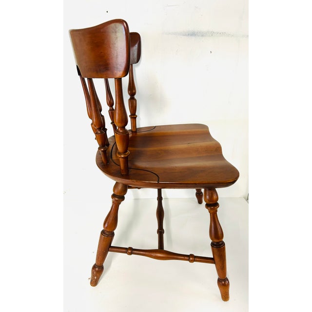Vintage Ethan Allen Old Cherry Baumritter Chair For Sale In New York - Image 6 of 8