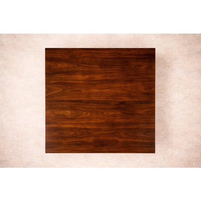 Brazilian Modern Square Coffee Table in Rosewood, Tora, 1960s For Sale - Image 4 of 11