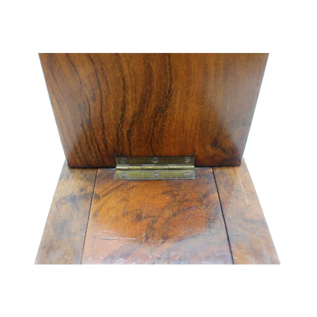 Brown Circa 1865 English Gothic Revival Extending Bookslide For Sale - Image 8 of 10
