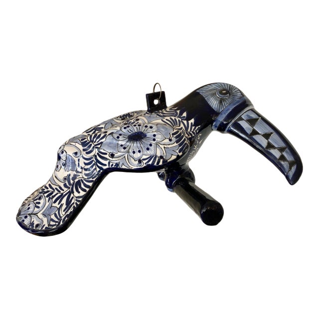 Large Ceramic Toucan Made in Mexico For Sale