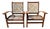 Adirondack Modern, Vermont Tubbs, Rawhide Strapped Chairs (2), c.1965-1975. Snow Shoe Chairs For Sale