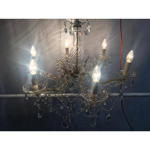 Crystal Chandelier, 1950s For Sale - Image 16 of 18