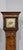 Super Queen Anne style burr walnut grandaughter clock, removeable hood, brass and silvered dial, single weight eight day...