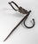 18th or 19th Century Blacksmith Handwrought Iron Betty Lamp Spike For Sale - Image 11 of 11