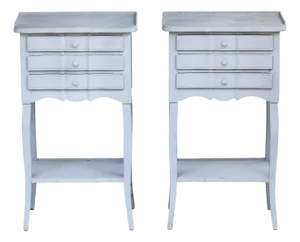 1920's French Style Nightstands, Pair