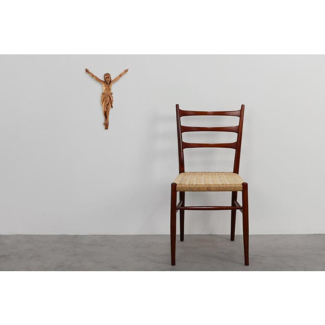 Rustic Late 19th Century Sculpted Oak Crucifix, Italy, 1800s For Sale - Image 3 of 14
