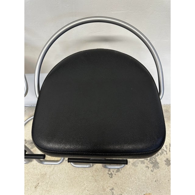 Postmodern Italian Bar Stools, 1980s - Set of Three For Sale - Image 10 of 12