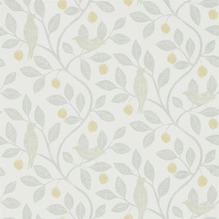 Sanderson Damson Tree Wallpaper in Dijon/Mole For Sale