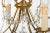 1970s 1970s Spanish Hollywood Regency Brass 6-Light Chandelier With Crystals For Sale - Image 5 of 13