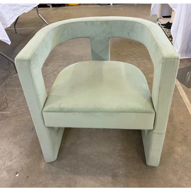 Emma Mason Urbia Metro Rory Accent Chair in Mint Green MSRP $1188 Excellent condition lightly used Dimensions: 28” H x...
