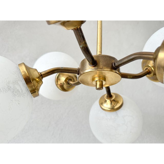 Mid-Century Modern Vintage Sputnik Chandelier, 1970s For Sale - Image 3 of 15
