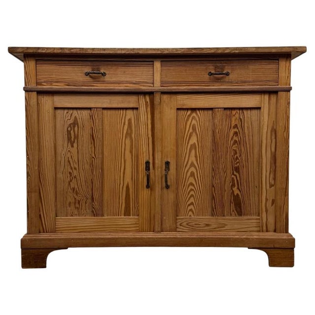 Antique Edwardian Pitch Pine Cupboard, 1910 For Sale - Image 13 of 13
