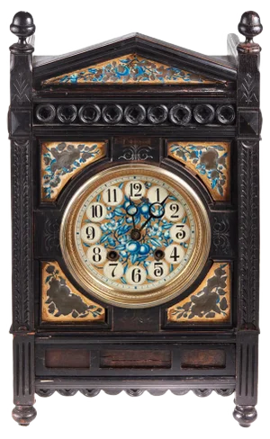 19th Century Victorian Ebonised Aesthetic Movement Mantel Clock