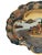 Japanese Vintage Satsuma Hand Painted Earthenware Platter With Scalloped Edges For Sale - Image 3 of 12