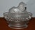 Vintage Lion Covered Candy Dish Imperial Glass Frosted Atterbury For Sale - Image 10 of 12