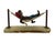 1980s Signed Ron Lee Hobo Clown Resting in Hammock Sculpture on Natural Onyx Base, 1988 For Sale - Image 5 of 18
