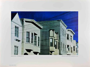Vintage Offset Print San Francisco Poster attributed to Franco Fontana, 1979