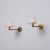 Italian Brass, Green Metal and Opaline Glass Wall Sconces, 1950s, Set of 2 For Sale - Image 4 of 14