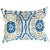 Modern Contemporary Turkish Blue Silk Ikat Pillow For Sale - Image 3 of 3