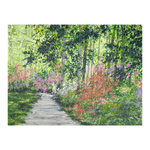 "First Blooms of Spring" Contemporary Original Landscape Painting by Deb Bossert
