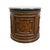 Brown Drexel Furniture Talavera Collection Contemporary Neoclassical Tuscan Style 30" Round Drum Accent Storage End Table W. Granite Top For Sale - Image 8 of 10