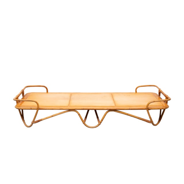 Mid-Century Modern Rattan Daybed, Noordwolde, Holland, 1950s For Sale - Image 3 of 12