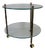 French Brass and Glass Bar Cart, 1950s For Sale