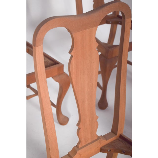 Portuguese Queen Anne Dining Chairs, 1940s, Set of 6 For Sale - Image 6 of 9