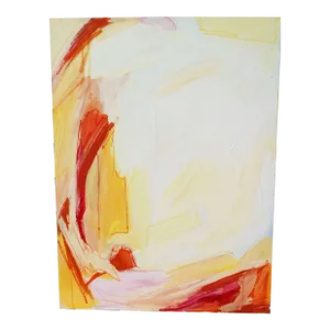 "Hibiscus in Paradise" Abstract Acrylic on Canvas Painting