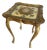 Baroque Italian Florentine Gold Gilt and Cream Square Side Accent Table For Sale