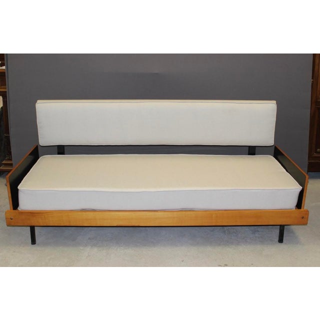 Vintage Sofa in Cherry, 1950 For Sale - Image 14 of 18